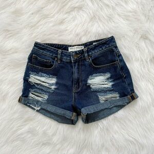 PacSun Bullhead High Rise Cuffed Denim Shorts